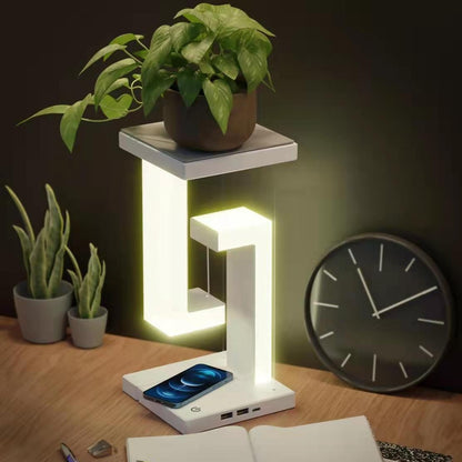 Creative Floating Wireless Charging Lamp